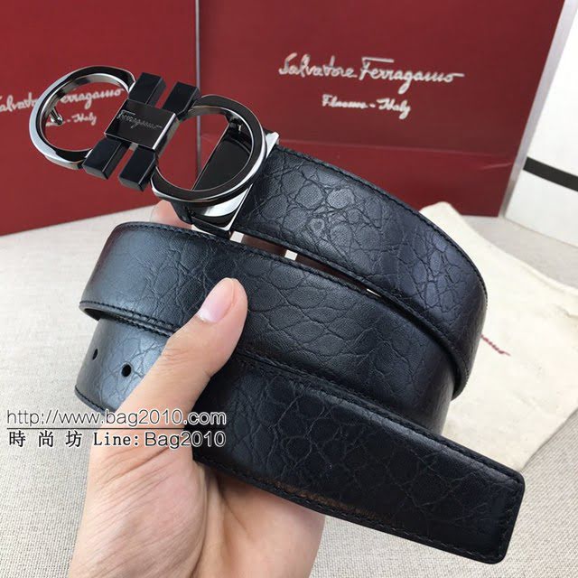 菲拉格慕男士皮帶 Ferragamo雙面用小牛皮腰帶 菲拉格慕休閒皮帶  jjp1456